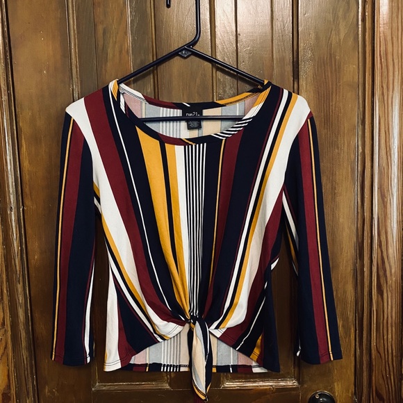 Rue21 Tops - Striped tie top